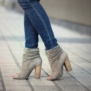 Kristin Cavalleri peep toe booties